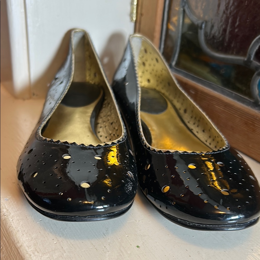 Cole Haan Black Flats With Sleek Design